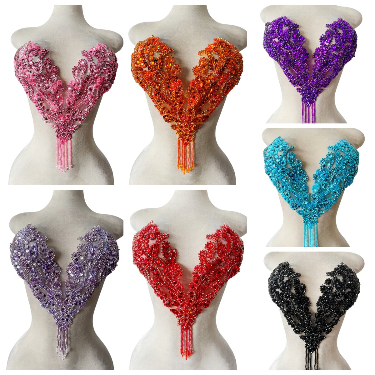 手縫いビーズラインストーンアップリケパッチ、スイートハートカ - Sew On Rhinestone のレビューと価格